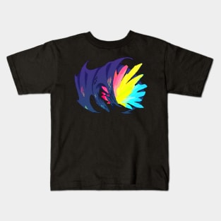 Pansexual Pride Flag Crystal Dragon Kids T-Shirt